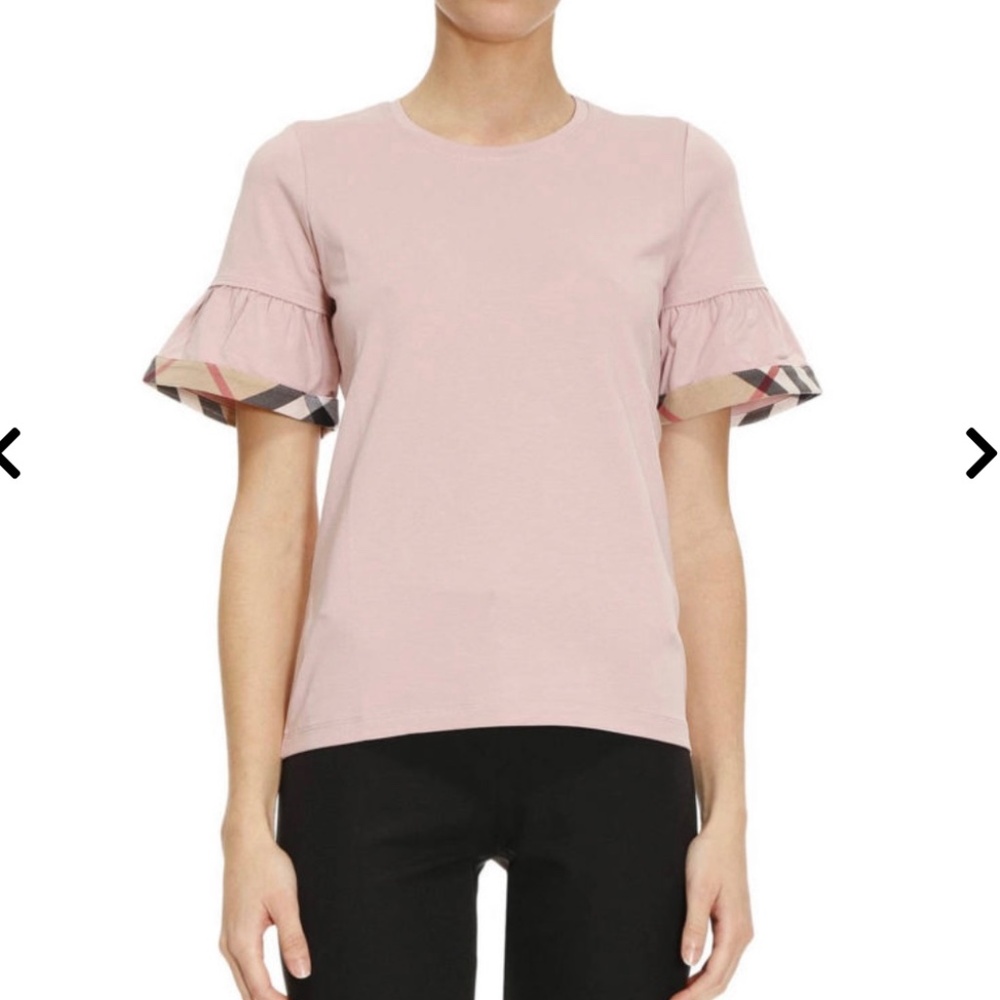 Burberry puffed sleeve tshirt